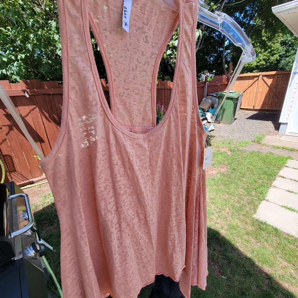 Peach  Backless Tank Top